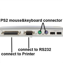 Load image into Gallery viewer, Hi-speed USB 2.0 Docking Station with 8 Ports (2xUSB 2.0 + PS2 Mouse + PS2 Keyboard + RS232 + DB25 + LAN + Upstream),Black, Docking Station (Silver), Docking Station (Black)
