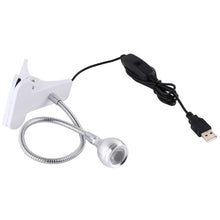 Load image into Gallery viewer, 3W 360 Degree Rotation USB Metal Flexible Neck LED Light with Switch &amp; Clip (Warm White Light Silver), S-UL-3119, S-UL-3119A, S-UL-3119B, S-UL-3119S
