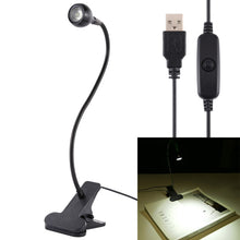 Load image into Gallery viewer, 3W 360 Degree Rotation USB Metal Flexible Neck LED Light with Switch &amp; Clip (Warm White Light Silver), S-UL-3119, S-UL-3119A, S-UL-3119B, S-UL-3119S