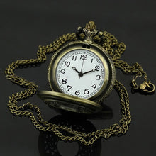 Load image into Gallery viewer, Butterfly Pattern Zinc Alloy Chain Analog Quartz Pocket Watch