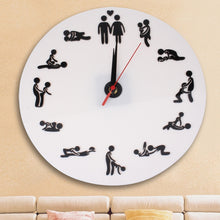 Load image into Gallery viewer, Sex Position Clock / Novelty Wall Clock Adult Clock, Sex Position Clock
