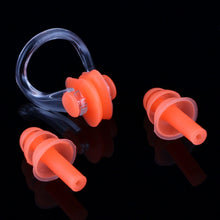 Load image into Gallery viewer, Soft Silicone Swimming Nose Clip and Ear Plug Set Earplug, Random Color Delivery