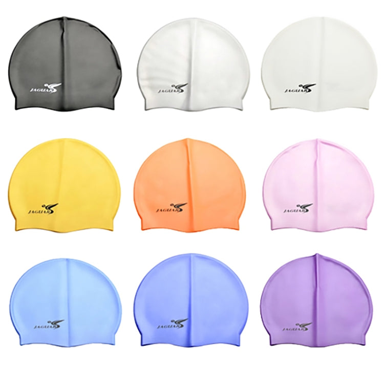 Pure Color Style Elastic Silicone Swimming Cap / Swimming Hat