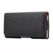 Load image into Gallery viewer, 5.7 inch Litchi Texture Vertical Flip Thwartwise Leather Case / Waist Bag for Galaxy S8+ / S9+ / Note 8, iPhone 8 Plus / 7 Plus(Black)