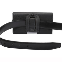 Load image into Gallery viewer, 5.7 inch Litchi Texture Vertical Flip Thwartwise Leather Case / Waist Bag for Galaxy S8+ / S9+ / Note 8, iPhone 8 Plus / 7 Plus(Black)