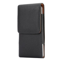 Load image into Gallery viewer, Litchi Texture Vertical Flip Upright Leather Case / Waist Bag for Galaxy S9+ / S8+ / Note 8 &amp; Note 5, Huawei Mate 8,etc(Black)