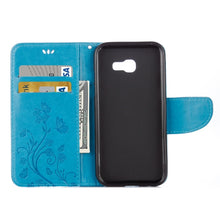 Load image into Gallery viewer, For Galaxy A5 (2017) / A520 Butterflies Love Flowers Embossing Horizontal Flip Leather Case with Holder &amp; Card Slots &amp; Wallet &amp; Lanyard, For Galaxy A5 (2017)