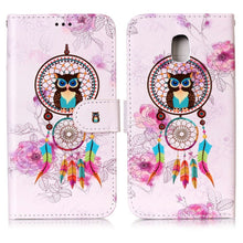 Load image into Gallery viewer, For Galaxy J3 (2017) (EU Version) Gloss Oil Embossed Horizontal Flip Leather Case with Holder &amp; Card Slots &amp; Wallet &amp; Photo Frame, For Galaxy J3 (2017) (EU Version)