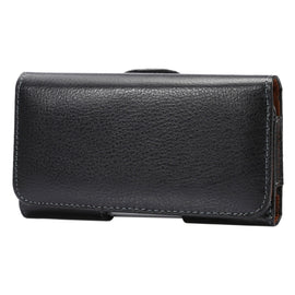 5.2 inch Litchi Texture Vertical Flip Thwartwise Genuine Leather Case / Waist Bag with Rotatable Back Splint for iPhone X  & Galaxy S7 & S6 Edge & S6 & S5, Sony Xperia Z5 & Z4 & Z3, Huawei P9 & P8, etc
