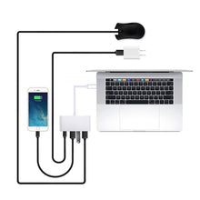 Load image into Gallery viewer, 4 in 1 3 x USB 3.0 Ports &amp; USB-C / Type-C Female to USB-C / Type-C Male Hub Splitter Adapter, 3xUSB 3.0+Type-c