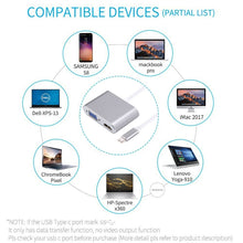 Load image into Gallery viewer, 2 in 1 VGA &amp; HDMI Female to USB-C / Type-C Male Hub Splitter Adapter, VGA+HDMI