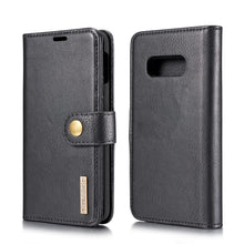 Load image into Gallery viewer, DG.MING Crazy Horse Texture Flip Detachable Magnetic Leather Case for Samsung Galaxy S10 E, with Holder &amp; Card Slots &amp; Wallet