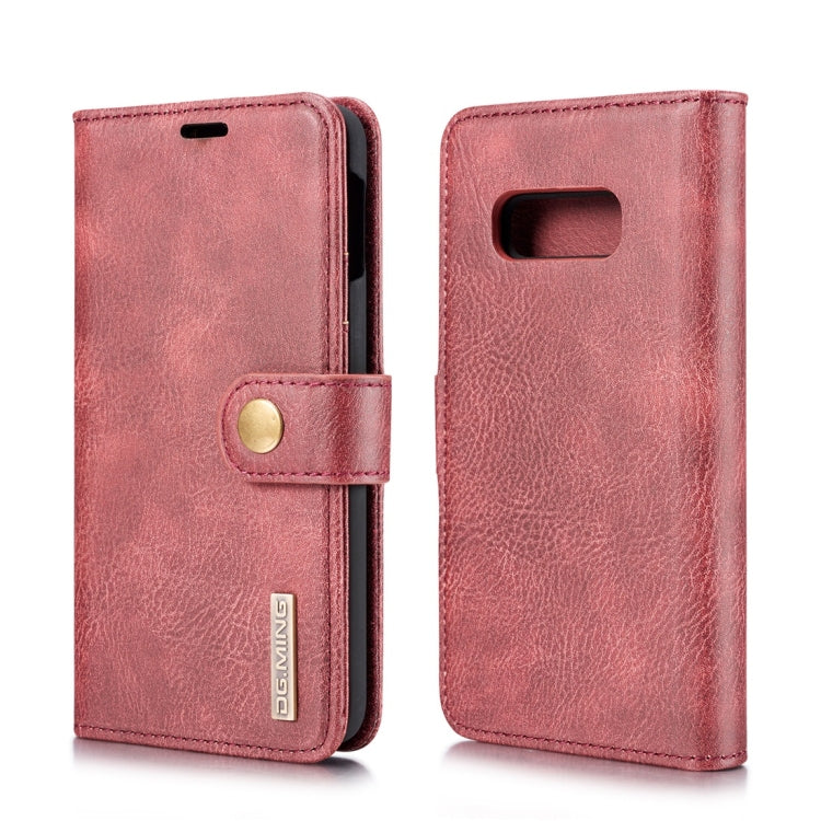 DG.MING Crazy Horse Texture Flip Detachable Magnetic Leather Case for Samsung Galaxy S10 E, with Holder & Card Slots & Wallet
