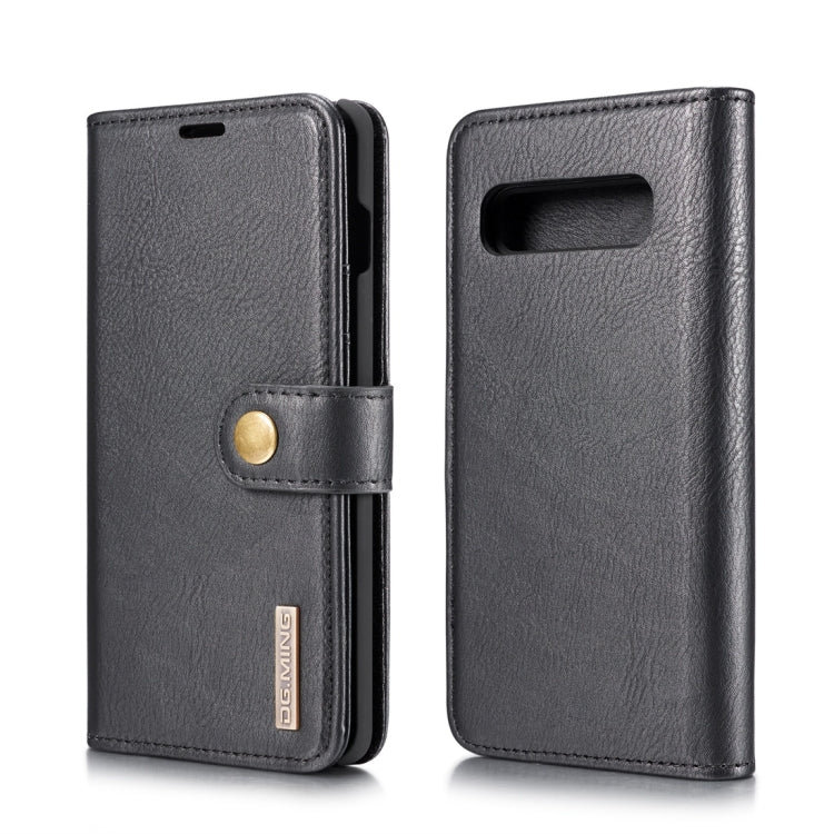 DG.MING Crazy Horse Texture Flip Detachable Magnetic Leather Case for Samsung Galaxy S10 Plus, with Holder & Card Slots & Wallet