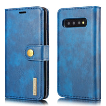Load image into Gallery viewer, DG.MING Crazy Horse Texture Flip Detachable Magnetic Leather Case for Samsung Galaxy S10 Plus, with Holder &amp; Card Slots &amp; Wallet