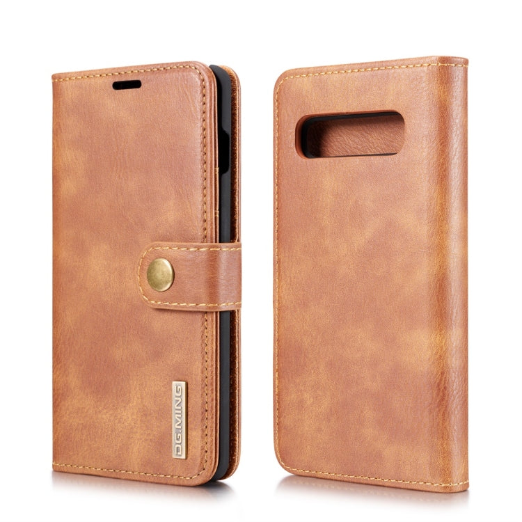 DG.MING Crazy Horse Texture Flip Detachable Magnetic Leather Case for Samsung Galaxy S10 Plus, with Holder & Card Slots & Wallet