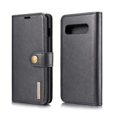 DG.MING Crazy Horse Texture Flip Detachable Magnetic Leather Case for Samsung Galaxy S10, with Holder & Card Slots & Wallet