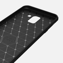 Load image into Gallery viewer, Brushed Texture Carbon Fiber Shockproof TPU Case for Galaxy J6 2018 (EU Version), Galaxy J6 2018 (EU Version)