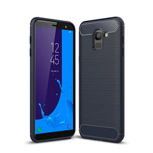 Load image into Gallery viewer, Brushed Texture Carbon Fiber Shockproof TPU Case for Galaxy J6 2018 (EU Version)
