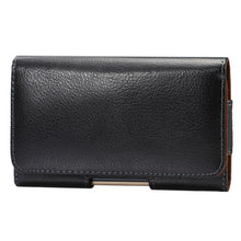 Load image into Gallery viewer, 5.5 inch Litchi Texture Vertical Flip Thwartwise Genuine Leather Case / Waist Bag with Rotatable Back Splint for Galaxy S7 Edge &amp; Note 5 &amp; 4 &amp; 3 &amp; 2, Huawei P9 Plus &amp; Honor 7i &amp; Honor 6 Plus, etc