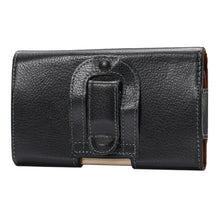 Load image into Gallery viewer, 5.5 inch Litchi Texture Vertical Flip Thwartwise Genuine Leather Case / Waist Bag with Rotatable Back Splint for Galaxy S7 Edge &amp; Note 5 &amp; 4 &amp; 3 &amp; 2, Huawei P9 Plus &amp; Honor 7i &amp; Honor 6 Plus, etc