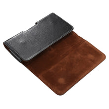 Load image into Gallery viewer, 5.5 inch Litchi Texture Vertical Flip Thwartwise Genuine Leather Case / Waist Bag with Rotatable Back Splint for Galaxy S7 Edge &amp; Note 5 &amp; 4 &amp; 3 &amp; 2, Huawei P9 Plus &amp; Honor 7i &amp; Honor 6 Plus, etc