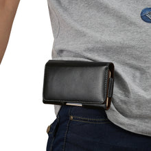 Load image into Gallery viewer, 5.5 inch Litchi Texture Vertical Flip Thwartwise Genuine Leather Case / Waist Bag with Rotatable Back Splint for Galaxy S7 Edge &amp; Note 5 &amp; 4 &amp; 3 &amp; 2, Huawei P9 Plus &amp; Honor 7i &amp; Honor 6 Plus, etc