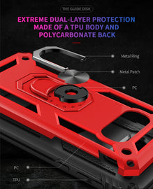 Sergeant Armor Shockproof TPU + PC Protective Case for Galaxy S10e, with 360 Degree Rotation Holder