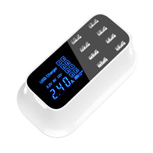 Load image into Gallery viewer, YC-CDA19A 8-port USB Multi-function 40W Intelligent Digital Display Fast Charging Dock, UK Plug