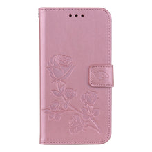 Load image into Gallery viewer, For Galaxy J3 (2017) / J330 (EU Version) Roses Pressed Flower Pattern Horizontal Flip Leather Case with Holder &amp; Card Slots &amp; Wallet