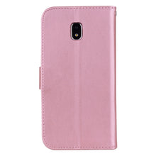 Load image into Gallery viewer, For Galaxy J3 (2017) / J330 (EU Version) Roses Pressed Flower Pattern Horizontal Flip Leather Case with Holder &amp; Card Slots &amp; Wallet