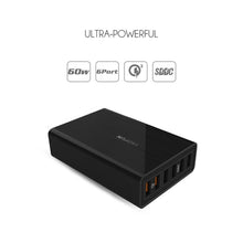 Load image into Gallery viewer, VEDFUN TurboCube D620 Six Ports Quick Charge 3.0 + SDDC Technology USB Charger, EU/US/UK Plug
