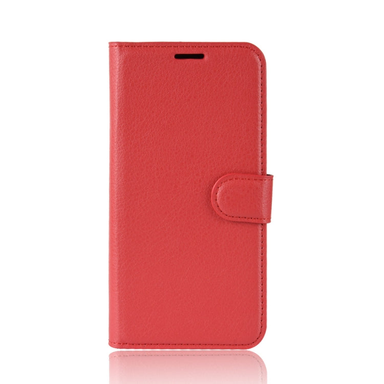 Litchi Texture Horizontal Flip Leather Case for Galaxy A10, with Wallet & Holder & Card Slots