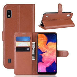 Litchi Texture Horizontal Flip Leather Case for Galaxy A10, with Wallet & Holder & Card Slots, For Galaxy A10, For Galaxy A10  (1), For Galaxy A10 (1)