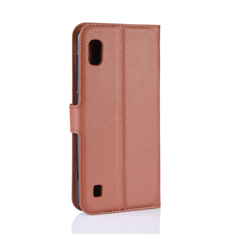 Litchi Texture Horizontal Flip Leather Case for Galaxy A10, with Wallet & Holder & Card Slots, For Galaxy A10, For Galaxy A10  (1), For Galaxy A10 (1)