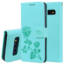 Load image into Gallery viewer, Rose Embossed Horizontal Flip PU Leather Case for Galaxy S10 Plus, with Holder &amp; Card Slots &amp; Wallet