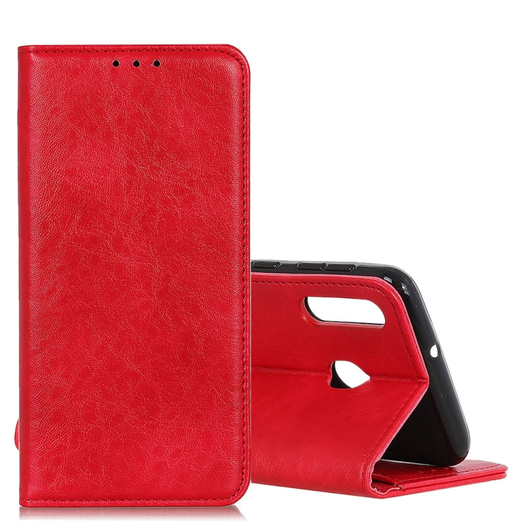Magnetic Retro Crazy Horse Texture Horizontal Flip Leather Case for Galaxy A40, with Holder & Card Slots & Photo Frame