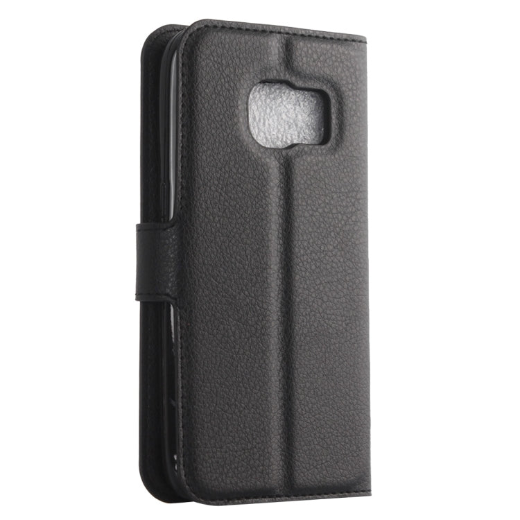For Galaxy S7 Edge / G935 Litchi Texture Horizontal Flip Leather Case with Holder & Card Slots & Wallet