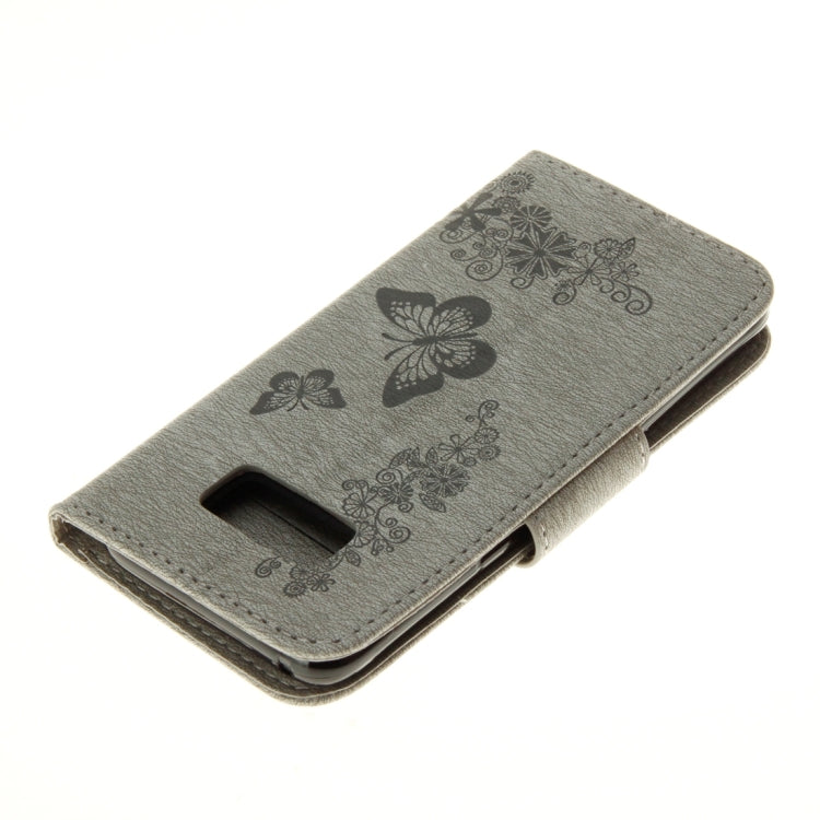 For Galaxy S8 Butterflies Embossing Horizontal Flip Leather Case with Holder & Card Slots & Wallet & Lanyard