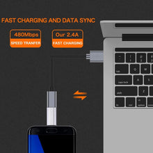 Load image into Gallery viewer, 8 Pin Female to USB-C / Type-C Male Metal Shell Adapter