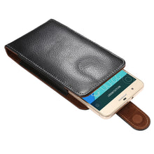 Load image into Gallery viewer, 5.5 inch Litchi Texture Vertical Flip Upright Genuine Leather Case / Waist Bag with Rotatable Back Splint for Huawei P9 Plus &amp; Honor 7i &amp; Honor 6 Plus, Galaxy Note 3 &amp; Note 2, etc