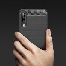 Load image into Gallery viewer, For Galaxy A7 (2018) / A750 Brushed Carbon Fiber Texture TPU Shockproof Anti-slip Soft Protective Back Cover Case, For Galaxy A7 (2018)