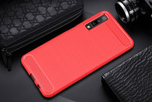 Load image into Gallery viewer, For Galaxy A7 (2018) / A750 Brushed Carbon Fiber Texture TPU Shockproof Anti-slip Soft Protective Back Cover Case, For Galaxy A7 (2018)
