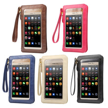 Load image into Gallery viewer, Universal Crazy Horse Texture Touch Screen Wallet Style PU Leather Shoulder Bag for Galaxy Note 8 &amp; Mega 6.3, Huawei Mate 8 / Mate 7, etc. 6.3 inch Below