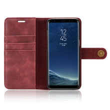 Load image into Gallery viewer, DG.MING for Galaxy S8+ / G955 Crazy Horse Texture Horizontal Flip Detachable Magnetic Protective Case with Holder &amp; Card Slots &amp; Wallet, Galaxy S8+