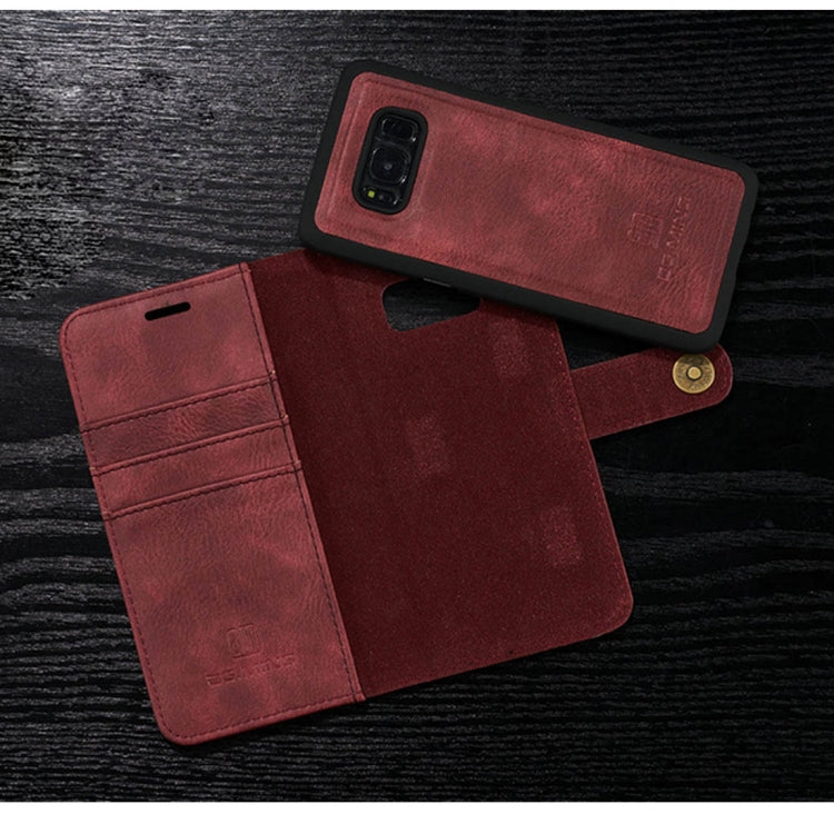 DG.MING for Galaxy S8+ / G955 Crazy Horse Texture Horizontal Flip Detachable Magnetic Protective Case with Holder & Card Slots & Wallet, Galaxy S8+