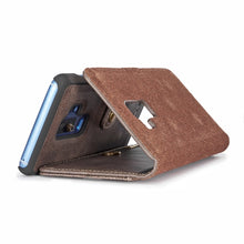 Load image into Gallery viewer, DG.MING for Galaxy S9+ Crazy Horse Texture Horizontal Flip Detachable Magnetic Protective Case with Holder &amp; Card Slots &amp; Wallet, Galaxy S9+