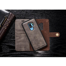 Load image into Gallery viewer, DG.MING for Galaxy S9+ Crazy Horse Texture Horizontal Flip Detachable Magnetic Protective Case with Holder &amp; Card Slots &amp; Wallet, Galaxy S9+