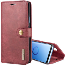 Load image into Gallery viewer, DG.MING for Galaxy S9+ Crazy Horse Texture Horizontal Flip Detachable Magnetic Protective Case with Holder &amp; Card Slots &amp; Wallet, Galaxy S9+