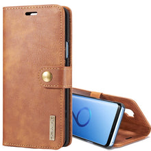 Load image into Gallery viewer, DG.MING for Galaxy S9+ Crazy Horse Texture Horizontal Flip Detachable Magnetic Protective Case with Holder &amp; Card Slots &amp; Wallet, Galaxy S9+